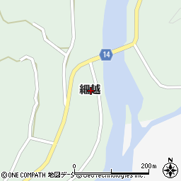 新潟県東蒲原郡阿賀町細越周辺の地図