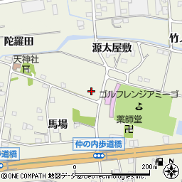 福島県福島市成川宮内周辺の地図