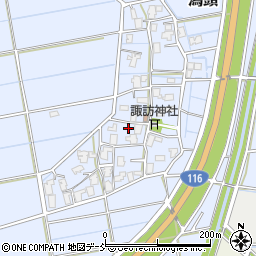 新潟県新潟市西蒲区潟頭167周辺の地図