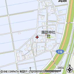 新潟県新潟市西蒲区潟頭165周辺の地図