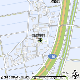 新潟県新潟市西蒲区潟頭58周辺の地図