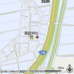 新潟県新潟市西蒲区潟頭59周辺の地図