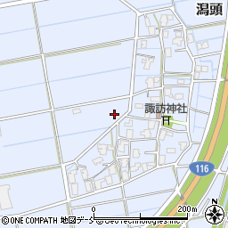 新潟県新潟市西蒲区潟頭周辺の地図