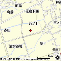 福島県福島市佐倉下周辺の地図