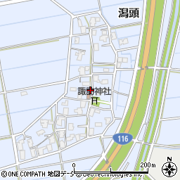 新潟県新潟市西蒲区潟頭69周辺の地図