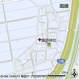新潟県新潟市西蒲区潟頭171周辺の地図