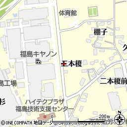 福島県福島市佐倉下石塚周辺の地図