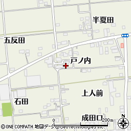 福島県福島市成川戸ノ内周辺の地図