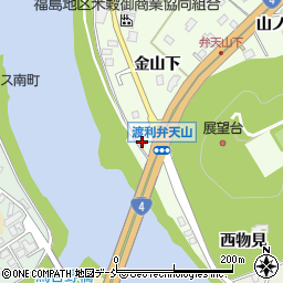 福島県福島市渡利岩下周辺の地図