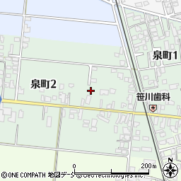 新潟県五泉市泉町周辺の地図