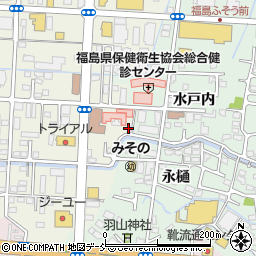 福島中央病院寮周辺の地図