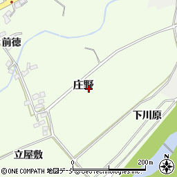 福島県福島市庄野渡利畔周辺の地図