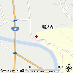 福島県伊達市月舘町御代田堀川周辺の地図