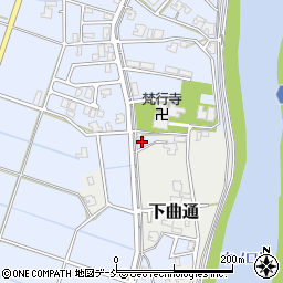 新潟県新潟市南区上曲通435周辺の地図