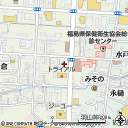 福島県福島市吉倉谷地周辺の地図