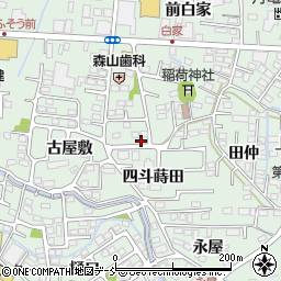 福島県福島市方木田（稲荷塚）周辺の地図