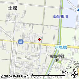 新潟県五泉市土深634-1周辺の地図