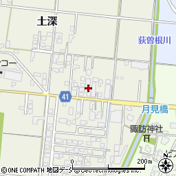 新潟県五泉市土深637周辺の地図