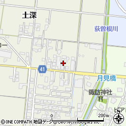 新潟県五泉市土深636周辺の地図