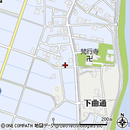 新潟県新潟市南区上曲通431周辺の地図