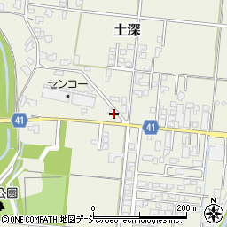 新潟県五泉市土深644周辺の地図