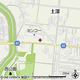新潟県五泉市土深645-3周辺の地図