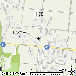 新潟県五泉市土深643周辺の地図