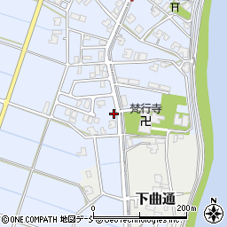 新潟県新潟市南区上曲通357-2周辺の地図