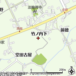 福島県福島市庄野竹ノ内下周辺の地図