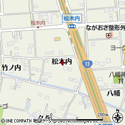 福島県福島市吉倉松木内周辺の地図