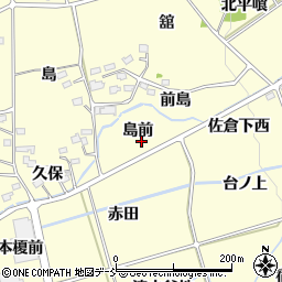 福島県福島市佐倉下島前周辺の地図