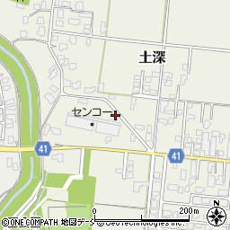 新潟県五泉市土深645周辺の地図