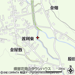 福島県福島市渡利東周辺の地図