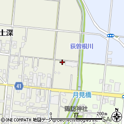 新潟県五泉市土深625周辺の地図
