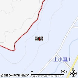 福島県伊達市霊山町上小国駒場周辺の地図