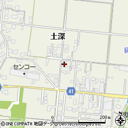 新潟県五泉市土深615周辺の地図