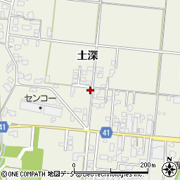 新潟県五泉市土深614周辺の地図
