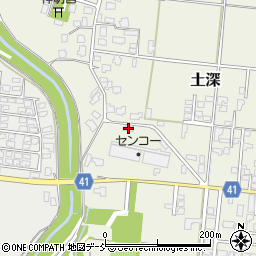 新潟県五泉市土深648周辺の地図