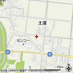 新潟県五泉市土深612周辺の地図
