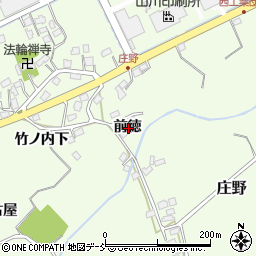 福島県福島市庄野前徳周辺の地図