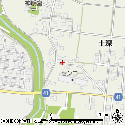 新潟県五泉市土深566-3周辺の地図