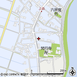 新潟県新潟市南区上曲通394周辺の地図