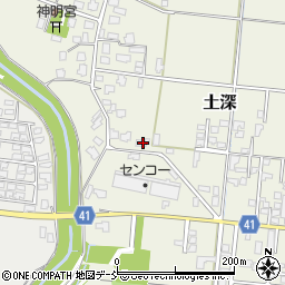 新潟県五泉市土深844周辺の地図