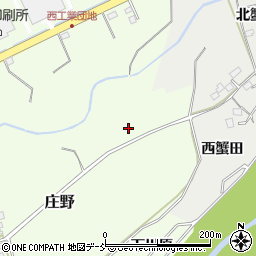 福島県福島市庄野（北蟹田）周辺の地図