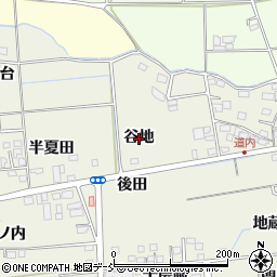 福島県福島市成川谷地周辺の地図
