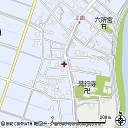 新潟県新潟市南区上曲通317-8周辺の地図
