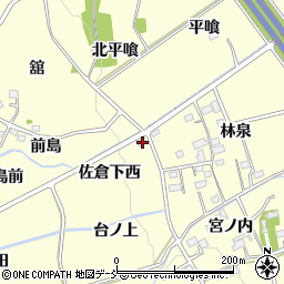 福島県福島市佐倉下西24周辺の地図