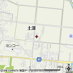 新潟県五泉市土深604-5周辺の地図