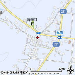 新潟県五泉市丸田周辺の地図