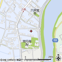 新潟県新潟市南区上曲通335周辺の地図